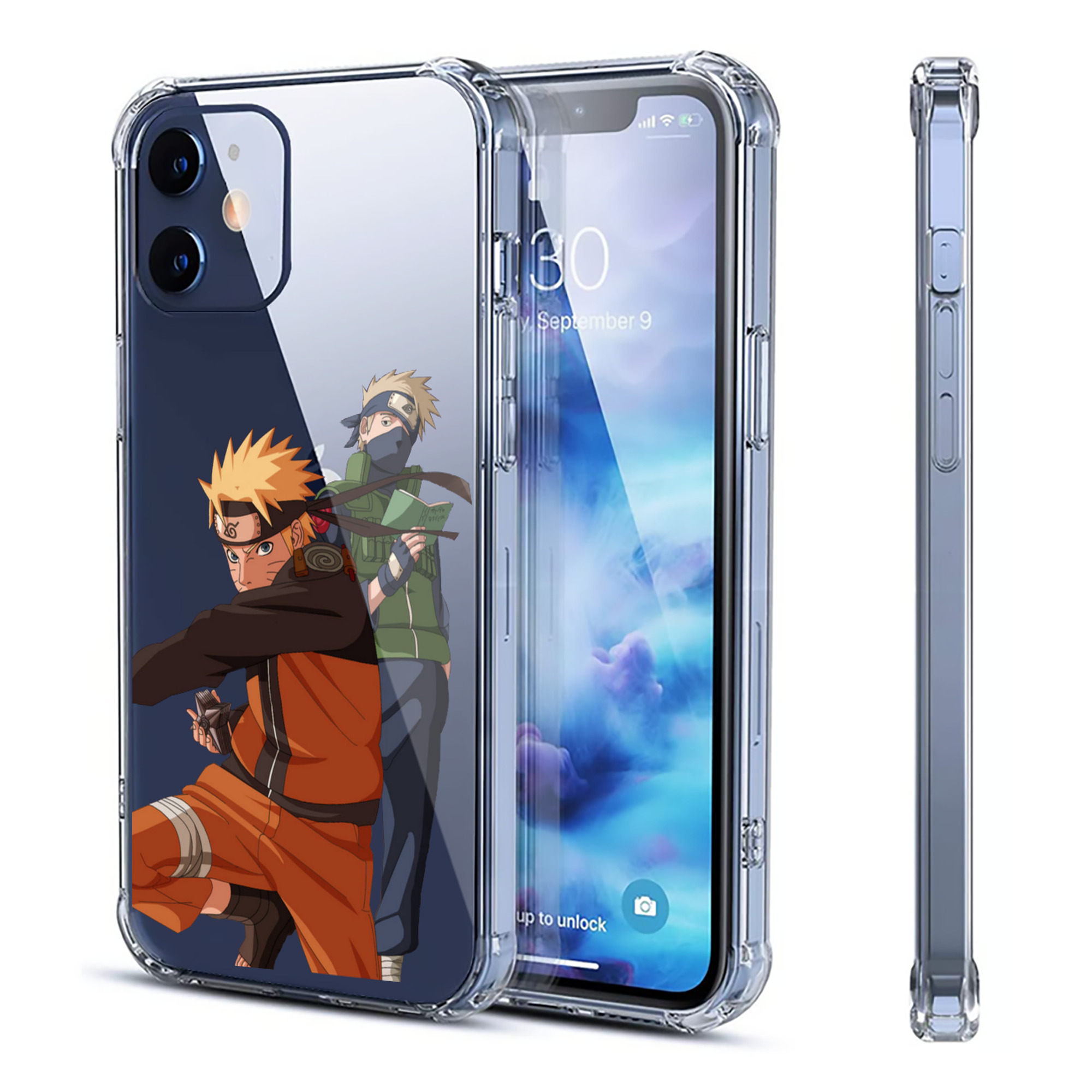 （画像用） NARUTO -ナルト- うずまき ナルト Uzumaki Naruto 【iPhone 12シリーズ対応】透明スマホケース（クリアソフトケース）